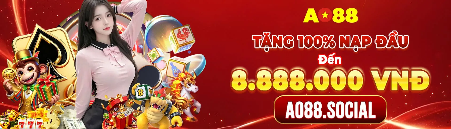 AO88 tặng nạp đầu